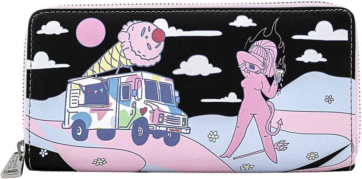 Loungefly Valfre Lucy Ice Cream Truck Zip Around Wallet