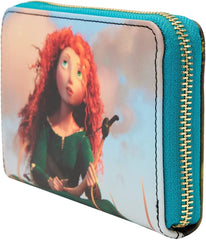 LOUNGEFLY Disney Brave Merida Princess Scenes Zip Around Wallet