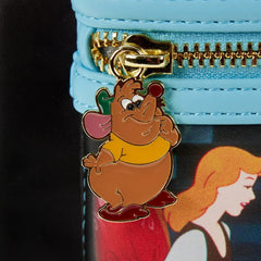 LOUNGEFLY Disney Cinderella Princess Scene Womens Double Strap Shoulder Bag Purse