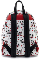 Loungefly Disney Mickey and Minnie Mouse Double Strap Shoulder Bag