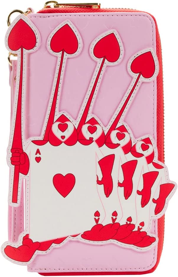 LOUNGEFLY Disney Alice in Wonderland Ace of Hearts Zip Around Wallet Alice In Wonderland One Size