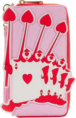 LOUNGEFLY Disney Alice in Wonderland Ace of Hearts Zip Around Wallet Alice In Wonderland One Size