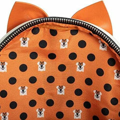 LOUNGEFLY Disney Ghost Minnie Mouse Glow in the Dark Cosplay Double Strap Shoulder Bag Purse