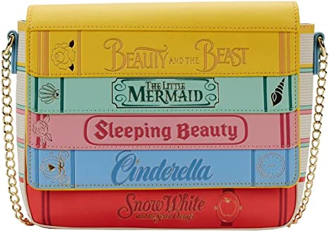 LOUNGEFLY Disney Princess Books Classics Cross Body Bag