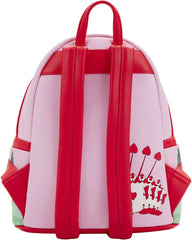 LOUNGEFLY Disney Alice in Wonderland Painting the Roses Red Womens Double Strap Shoulder Bag Purse