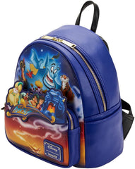 LOUNGEFLY Disney Aladdin 30th Anniversary Women's Double Strap Shoulder Bag Purse