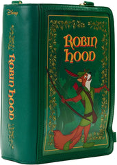 LOUNGEFLY Disney Robin Hood Book Convertible Crossbody