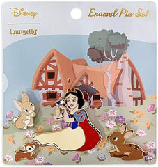 Loungefly Disney Snow White and Animals 4 PC Set Pin