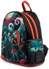 LOUNGEFLY Disney Nightmare Before Christmas Simply Meant To Be Womens Double Strap Shoulder Bag Purse