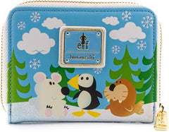 LOUNGEFLY Elf Buddy & Friends Zip Around Wallet- Christmas Cosplay Cute Wallets