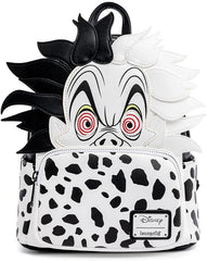 LOUNGEFLY Disney Villains Cruella De Vil Spots Cosplay Womens Double Strap Shoulder Bag Purse