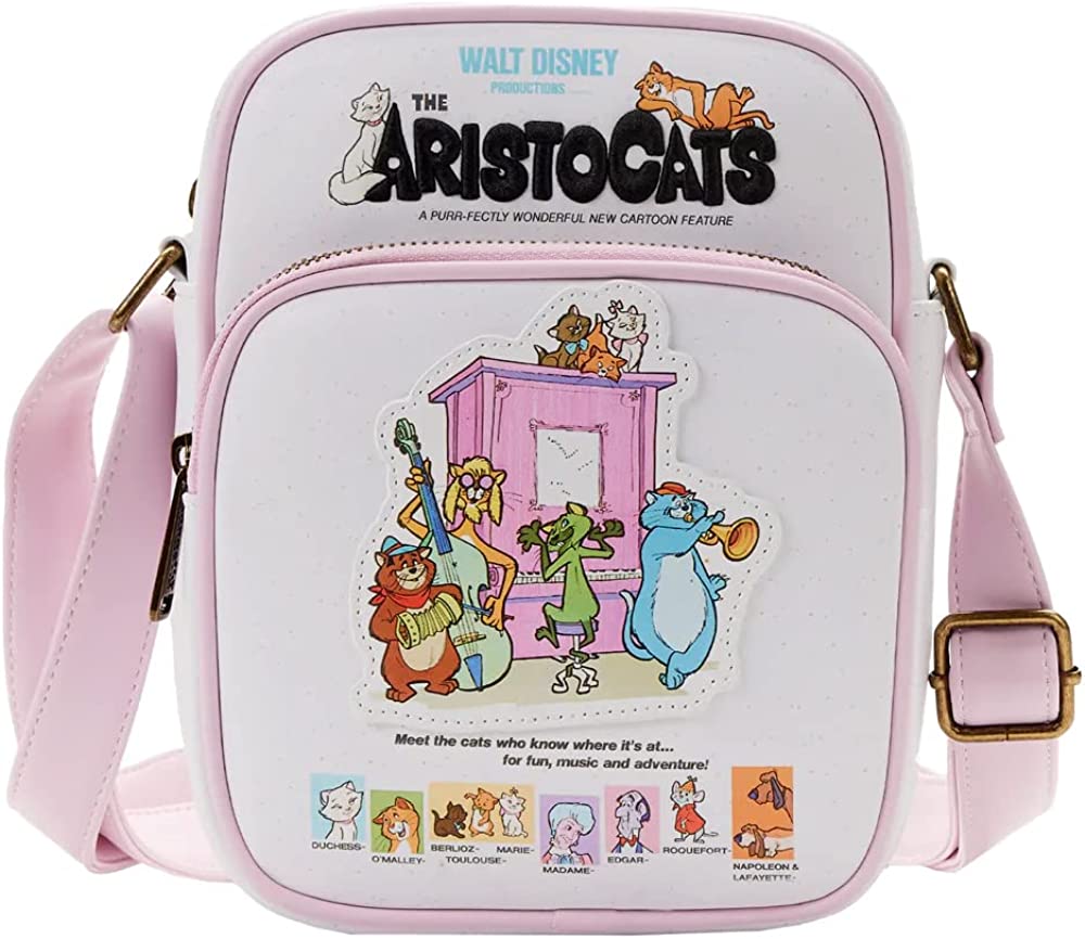 LOUNGEFLY Disney The Aristocats Poster Passport Crossbody Bag
