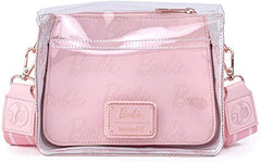 LOUNGEFLY Barbie Gold Lock Crossbody Bag