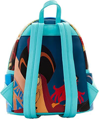 LOUNGEFLY Disney Aladdin Jasmine Princess Scenes Double Strap Shoulder Bag