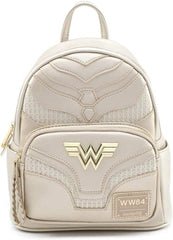 LOUNGEFLY x DC Comics Wonder Woman Metallic Cosplay Mini Backpack