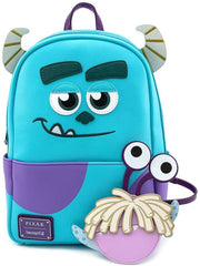 LOUNGEFLY Disney Sully with Boo Pouch Cosplay Womens Double Strap Shoulder Bag Purse