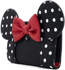 LOUNGEFLY x Disney Minnie Mouse Polka Dot Cosplay Flap Wallet