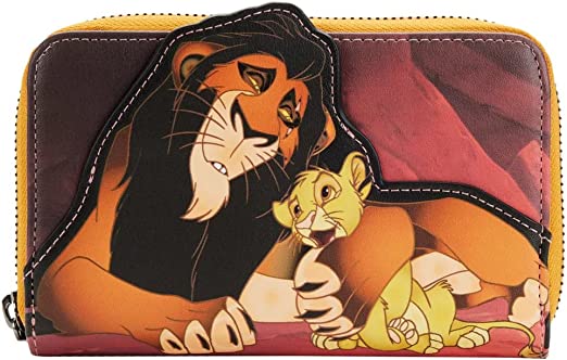 LOUNGEFLY Disney Lion King Scene Scar Ziparound Wallet