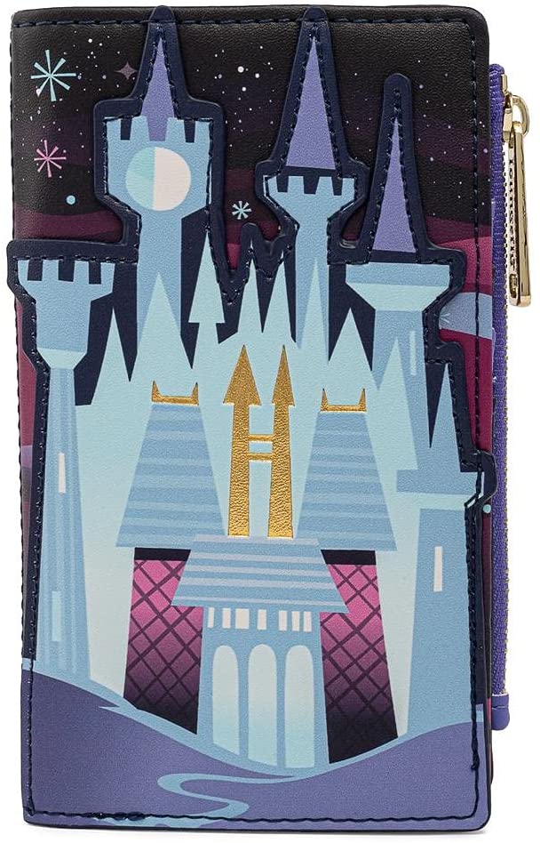 LOUNGEFLY Disney Cinderella Castle Series Flap Wallet