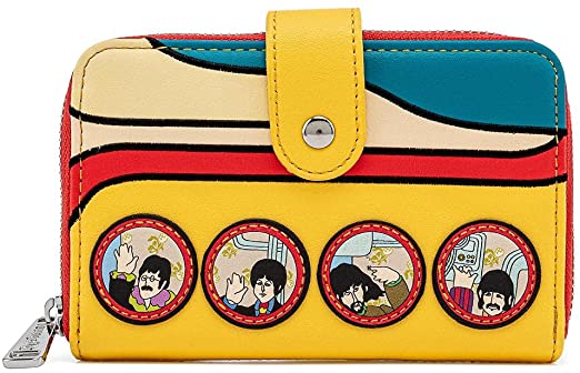 Loungefly Birsppy Beatles Yellow Submarine Zip Around Wallet