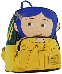 LOUNGEFLY Laika Coraline Raincoat Cosplay Mini Backpack