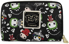 LOUNGEFLY Pop by LF Beetlejuice AOP Zip Around Wallet