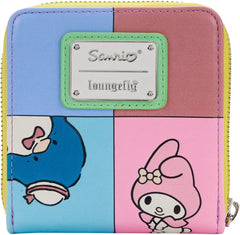 LOUNGEFLY Hello Kitty and Friends Color Block Zip Around Wallet
