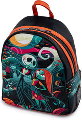 LOUNGEFLY Disney Nightmare Before Christmas Simply Meant To Be Womens Double Strap Shoulder Bag Purse