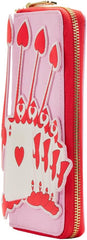 LOUNGEFLY Disney Alice in Wonderland Ace of Hearts Zip Around Wallet Alice In Wonderland One Size
