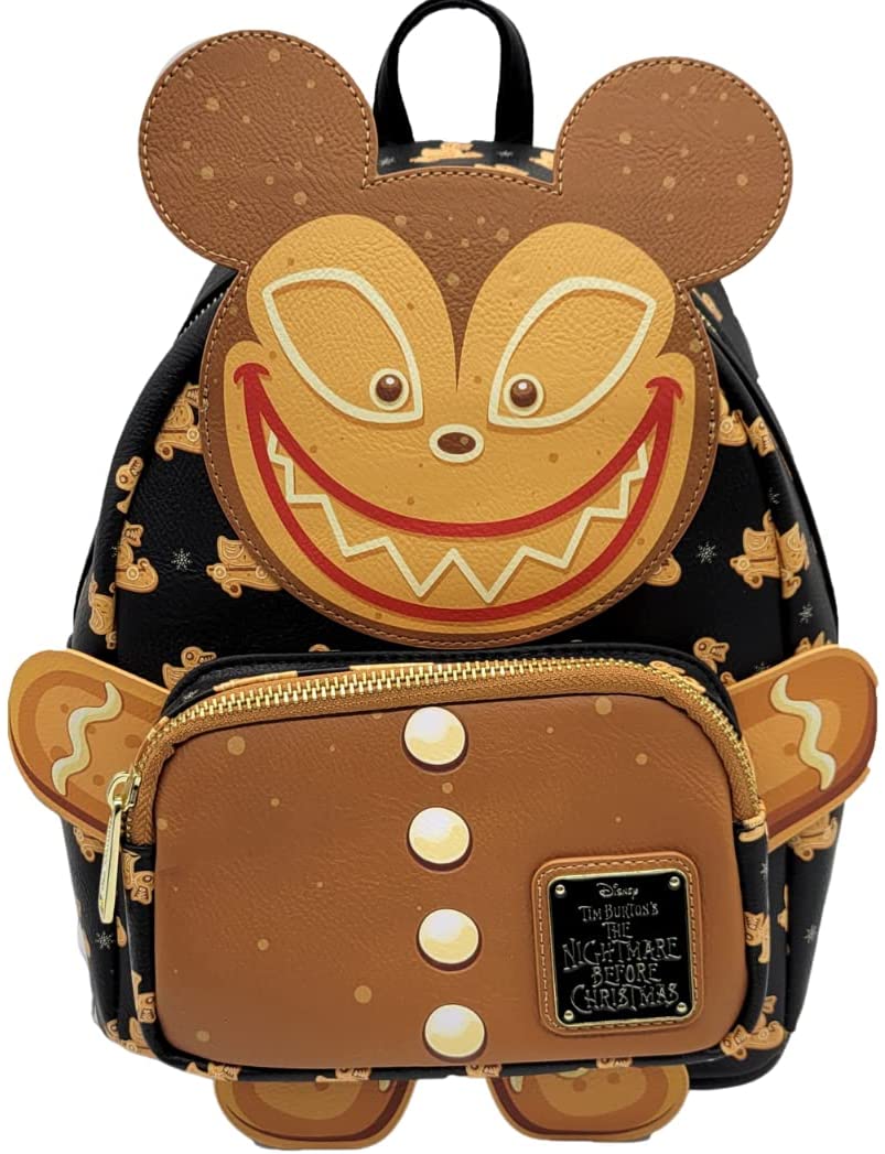 LOUNGEFLY x Disney Nightmare Before Christmas Gingerbread Scarry Teddy Mini Backpack