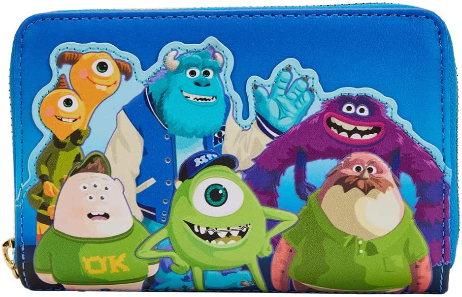 LOUNGEFLY Monster's University Scare Games Zip Around Wallet