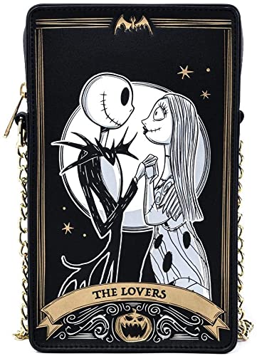 LOUNGEFLY X Disney Nightmare Before Christmas Tarot Card Passport Crossbody