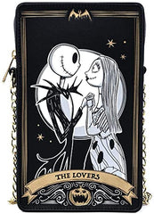LOUNGEFLY X Disney Nightmare Before Christmas Tarot Card Passport Crossbody