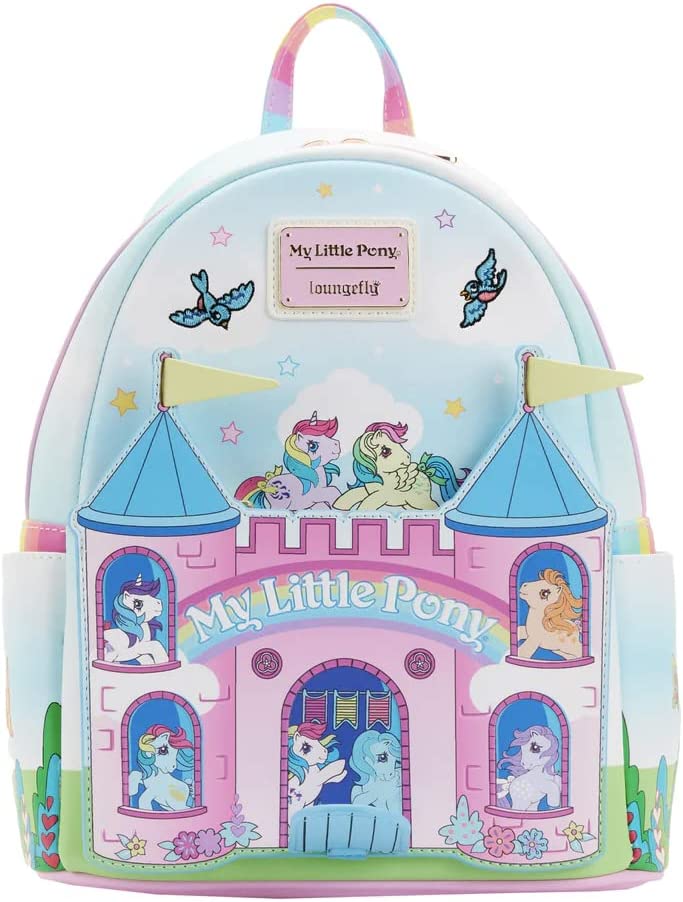 LOUNGEFLY My Little Pony Castle Womens Double Strap Shoulder Bag Purse