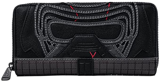 LOUNGEFLY Star Wars Kylo Ren Faux Leather Zip Wallet