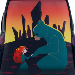 LOUNGEFLY Disney Brave Princess Castle Series Womens Double Strap Shoulder Bag Purse