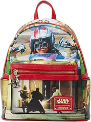 LOUNGEFLY Star Wars The Phantom Menace Final Frames Double Strap Shoulder Bag