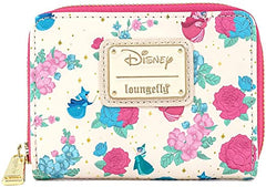 Loungefly Disney Sleeping Beauty Floral Fairy Zip Around Wallet