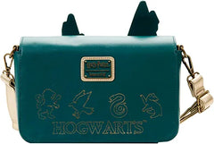 LOUNGEFLY Harry Potter Golden Hogwarts Crossbody Bag