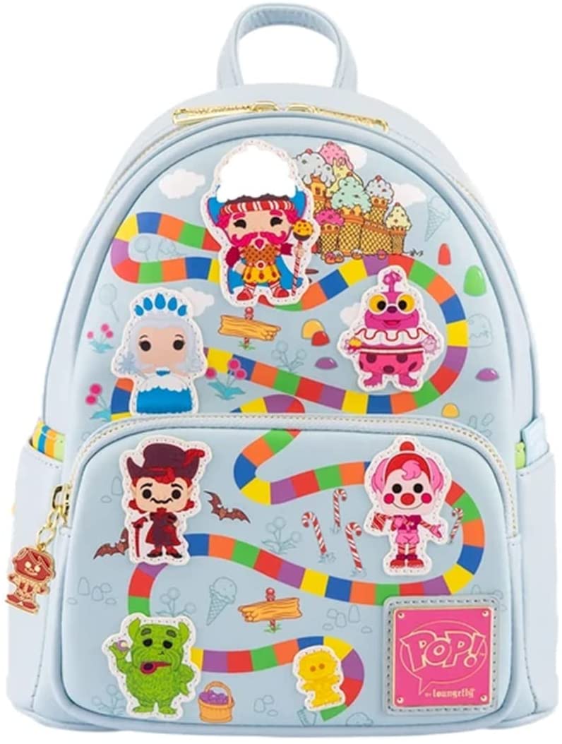 LOUNGEFLY POP Candyland Take Me To Candy Womens Double Strap Shoulder Bag Purse