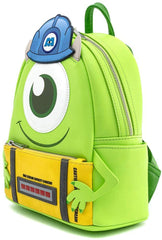 LOUNGEFLY Disney Monsters Inc Mike Wazowski Scare Cosplay Womens Double Strap Shoulder Bag Purse