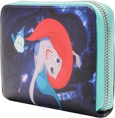 LOUNGEFLY Disney The Little Mermaid Princess Scenes Series Zip Around Wallet The Little Mermaid One Size