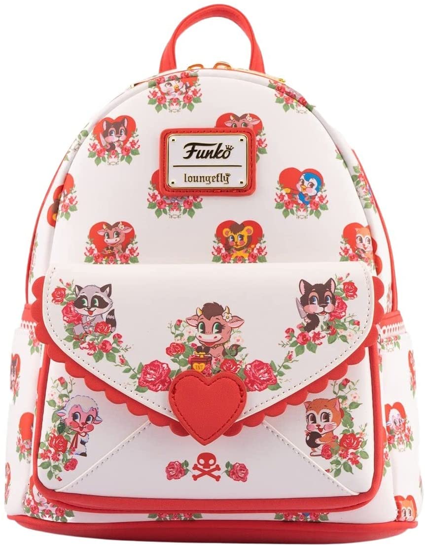 LOUNGEFLY Women's Funko Villainous Valentines Double Strap Shoulder Bag Purse