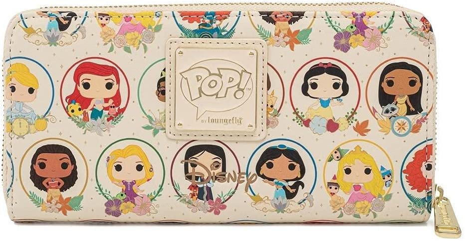 LOUNGEFLY Disney Princess Circles Zip Around Wallet