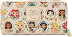 LOUNGEFLY Disney Princess Circles Zip Around Wallet