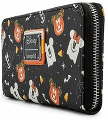 LOUNGEFLY Disney Spooky Mice Candy Corn Ziparound Wallet