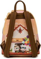 LOUNGEFLY Disney Pixar Up Working Buddies Womens Double Strap Shoulder Bag Purse