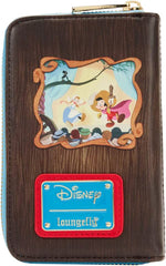 LOUNGEFLY Disney Pinocchio Book Zip Around Wallet