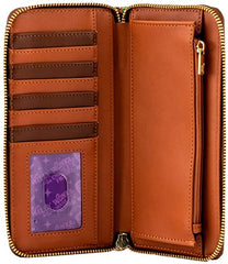 LOUNGEFLY Charlie and the Chocolate Factory Wonka 50th Anniversary Faux Leather Wallet