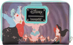 LOUNGEFLY Disney The Little Mermaid Princess Scenes Series Zip Around Wallet The Little Mermaid One Size